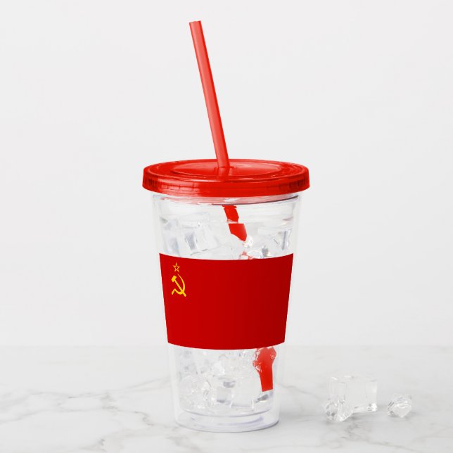 UdSSR Acryltrinkbecher (Vorderseite Ice)