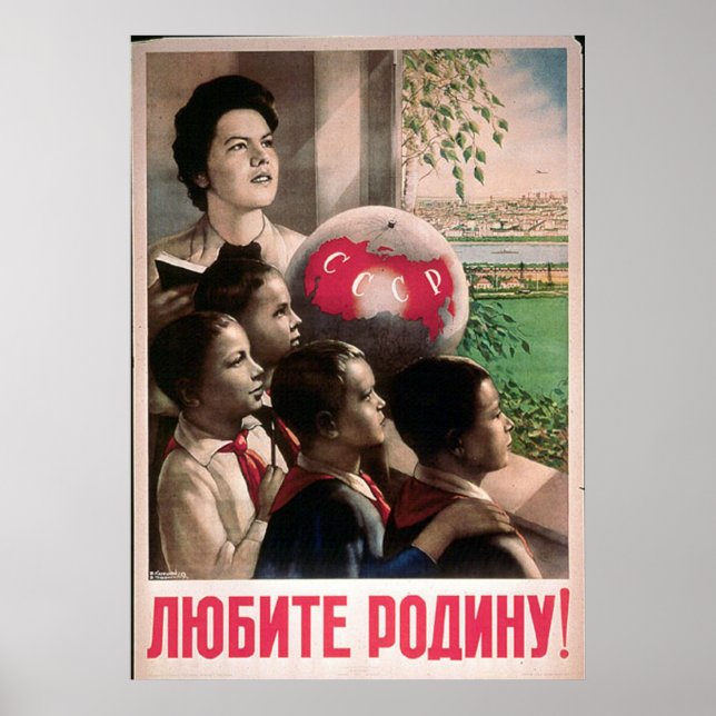 UdSSR CCCP Kalter Krieg Sowjetunion Gewerkschaft P Poster (Vorne)