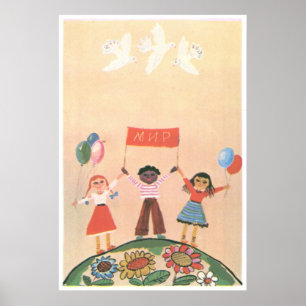 UdSSR CCCP Kalter Krieg Sowjetunion Gewerkschaft P Poster