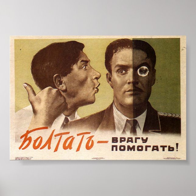 UdSSR CCCP Kalter Krieg Sowjetunion Gewerkschaft P Poster (Vorne)