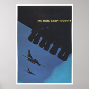 UdSSR CCCP Kalter Krieg Sowjetunion Gewerkschaft P Poster