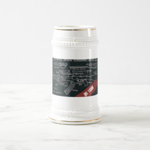 UdSSR CCCP Kalter Krieg Sowjetunion Propagandaplak Bierglas