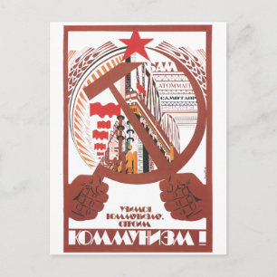UdSSR CCCP Kalter Krieg Sowjetunion Propagandaplak Postkarte