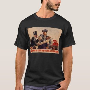 UdSSR CCCP Kalter Krieg Sowjetunion Propagandaplak T-Shirt