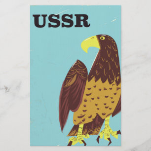 UdSSR Eagle Vintage Reiseplakat Briefpapier