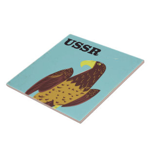 UdSSR Eagle Vintage Reiseplakat Fliese