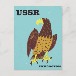 UdSSR Eagle Vintage Reiseplakat Postkarte
