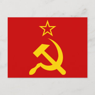 UdSSR-Flagge - Flagge der Sowjetunion Postkarte