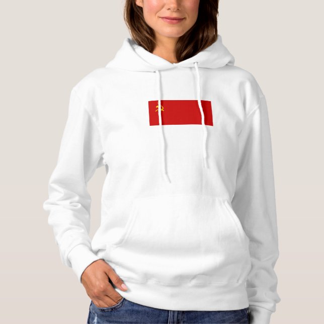 UdSSR-Flagge Hoodie (Vorderseite)