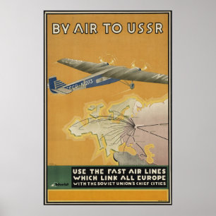 UDSSR-Flugzeug Poster