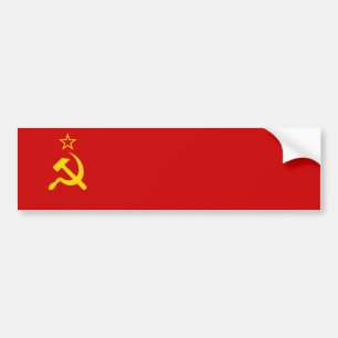 UdSSR-Gewerkschaft Flagge Kommunistische Sichel un Autoaufkleber