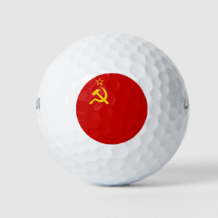 UdSSR-Gewerkschaft Flagge Kommunistische Sichel un Golfball