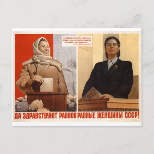 UdSSR-Propaganda Postkarte