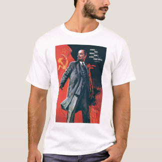 UDSSR, Russe, Sowjet, Propaganda, Lenin T-Shirt