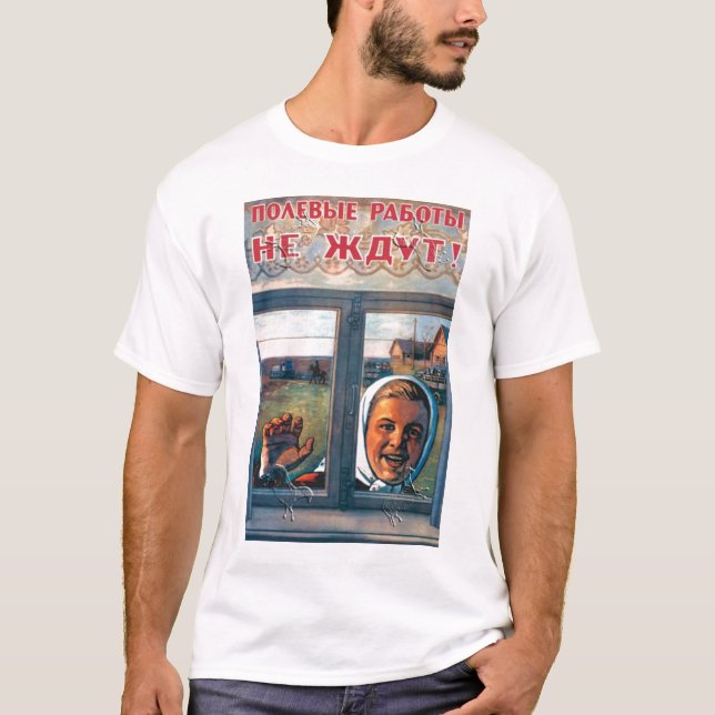 UDSSR, Russe, Sowjet, Propaganda T-Shirt (Vorderseite)