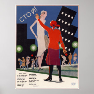 UdSSR sowjetische Propaganda Stoppt das Nachtleben Poster