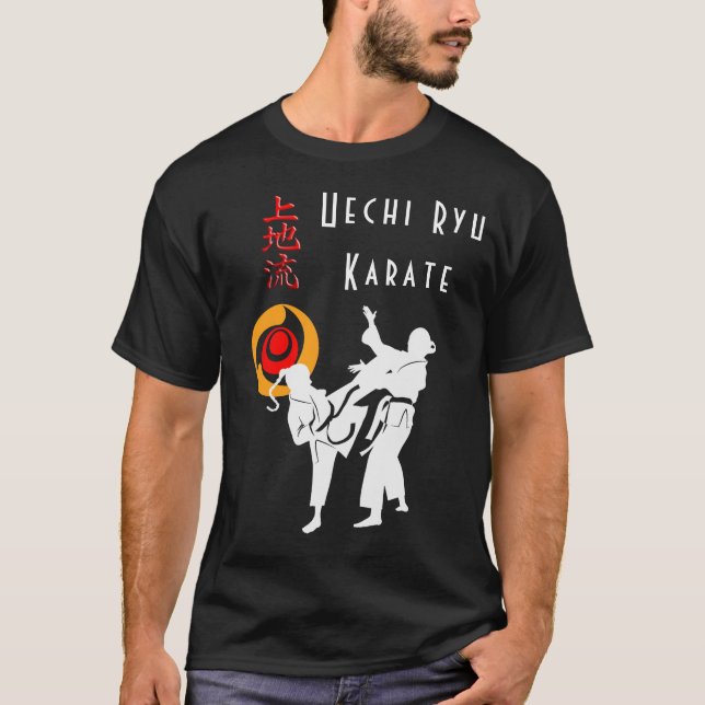 Uechi Ryu Karate Kumite Scene Budo T - Shirt (Vorderseite)