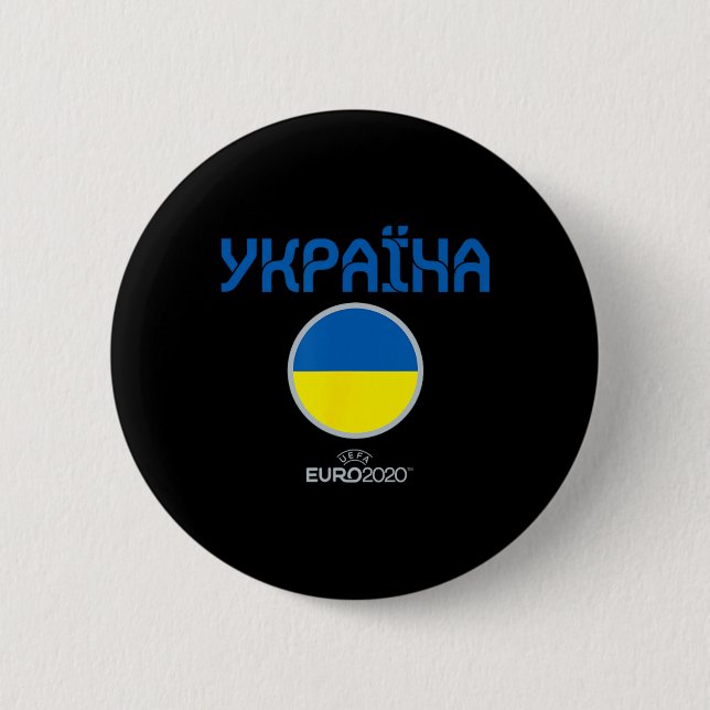 Uefa Euro 2020 Ukraine' Nation  Button (Vorderseite)