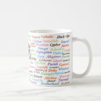 UEG Geschichtsbaum Kaffeetasse