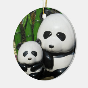 Ueno Zoo Panda Sign Keramikornament