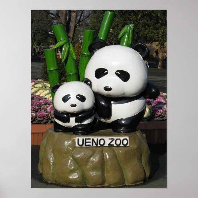 Ueno Zoo Panda Sign Poster (Vorne)