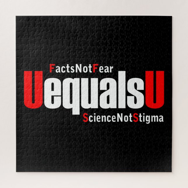 UEqualsU HIV Fakten nicht Angst Wissenschaft nicht (Vertikal)