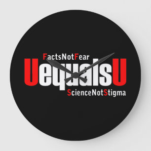 UEqualsU HIV Fakten nicht Angst Wissenschaft nicht Große Wanduhr