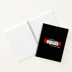 UEqualsU HIV Fakten nicht Angst Wissenschaft nicht Notizbuch