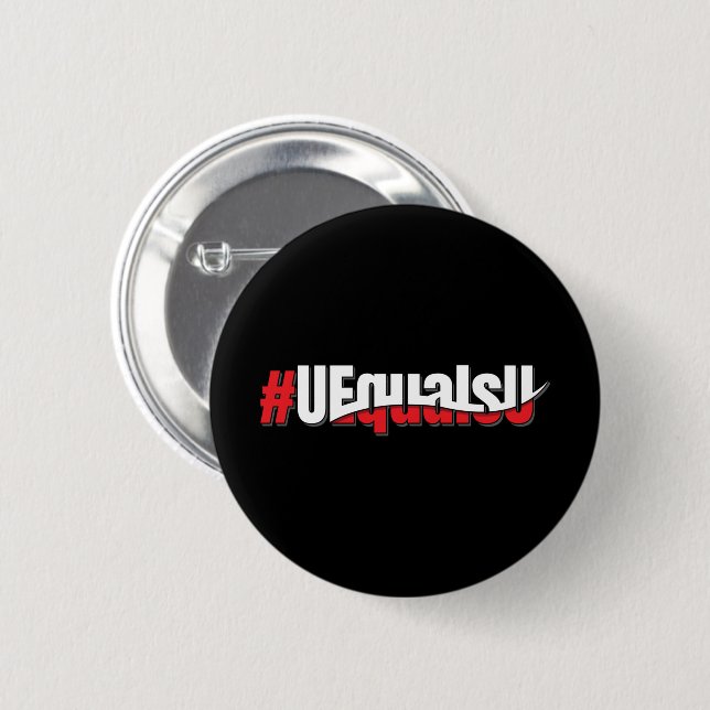 UEqualsU HIV Unnachweisbare nicht übertragbare Kun Button (Vorne & Hinten)