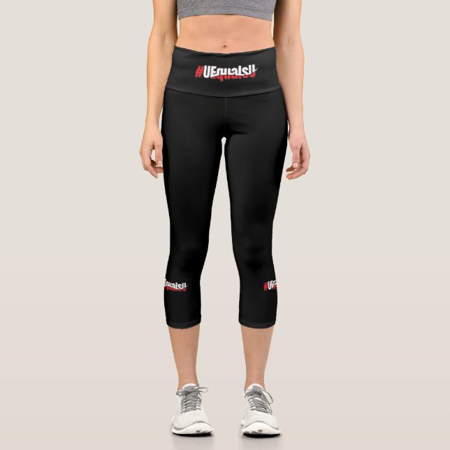 UEqualsU HIV Unnachweisbare nicht übertragbare Kun Capri Leggings (Vorderseite)