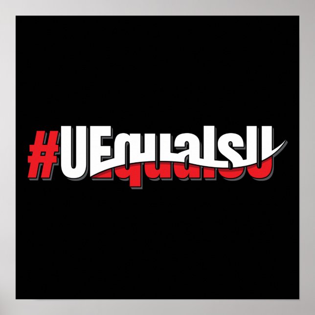 UEqualsU HIV Unnachweisbare nicht übertragbare Kun Poster (Vorne)