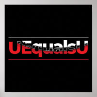 UEqualsU HIV Unnachweisbare Typografie Art