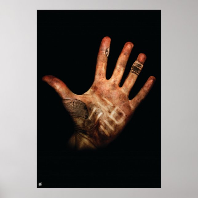 UF Dirt Hand Große Poster (Vorne)