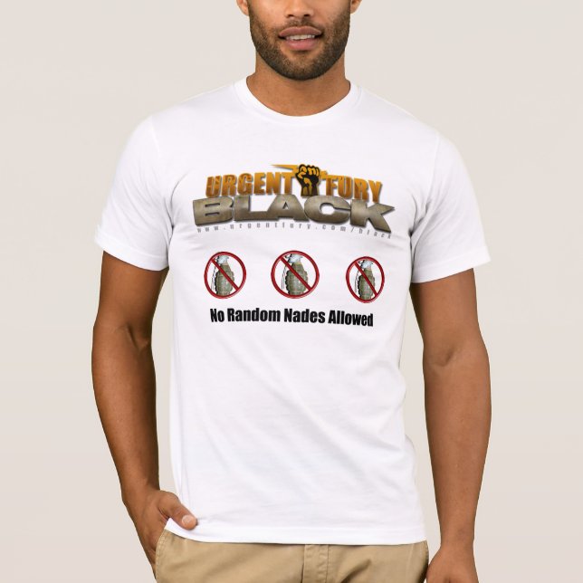 UF schwarzes gelegentliches Nades T-Shirt (Vorderseite)