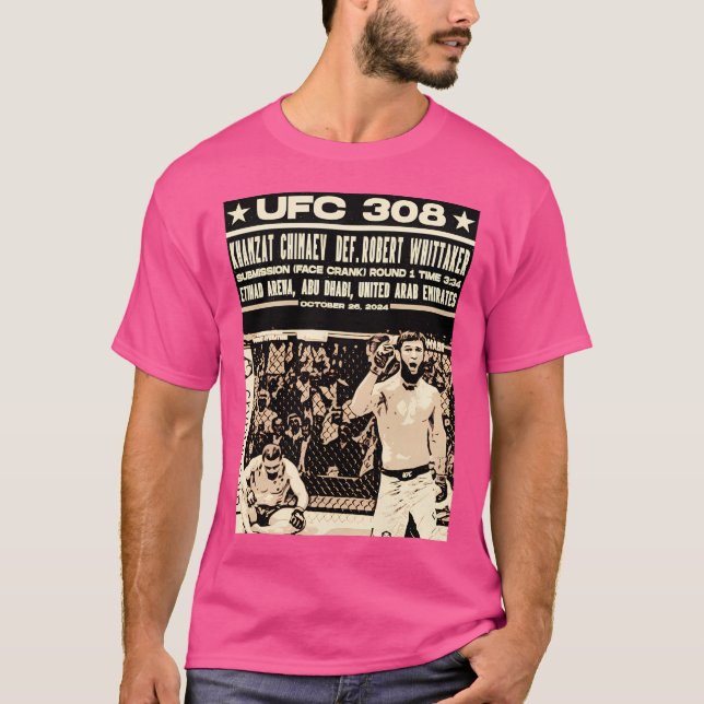 Ufc 308 Khamzat Chimaev Robert Whittaker T-Shirt (Vorderseite)