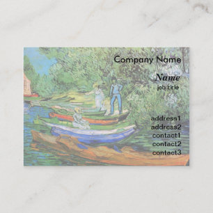 Ufer der Oise bei Auvers von Vincent van Gogh Visitenkarte