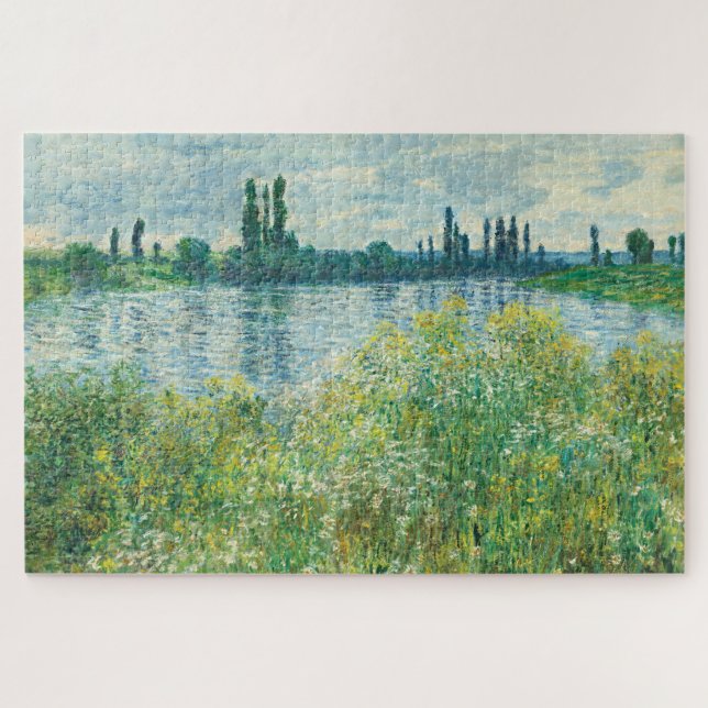 Ufer der Seine durch Monet (Horizontal)