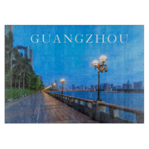 Ufer der Stadt Guangzhou Schneidebrett