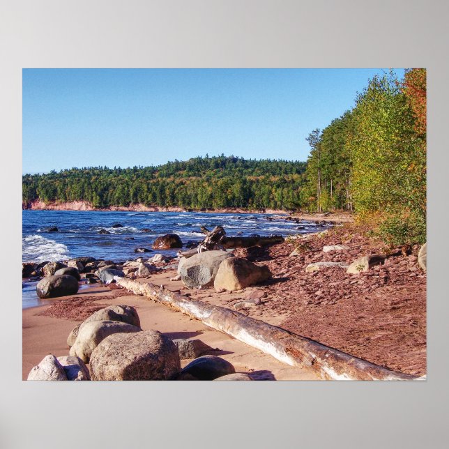 Ufer des Lake Superior Poster (Vorne)