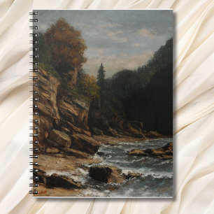 Ufer des Lémansees – Gustave Courbet Notizblock
