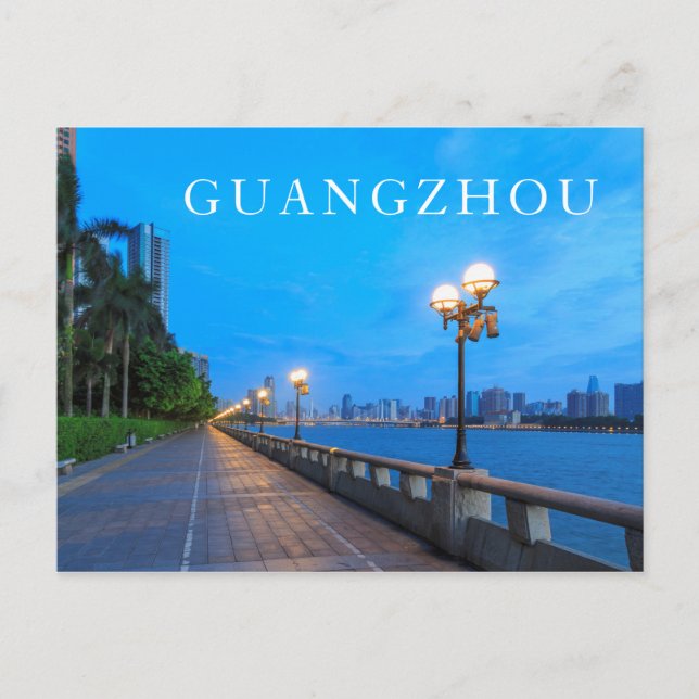 Ufer von Guangzhou Postkarte (Vorderseite)