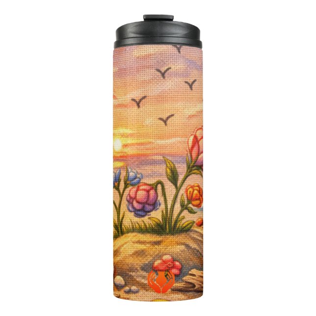 Uferblüten Thermosbecher (Vorderseite)