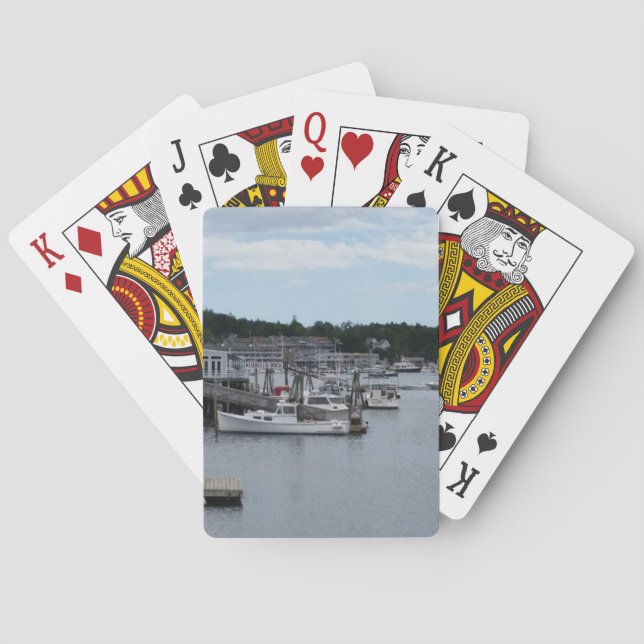 "Ufergegend" Boothbay Hafen-klassische Spielkarten (Rückseite)