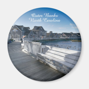 Ufergegend-Promenaden-Magnet - äußere Banken, NC Magnet
