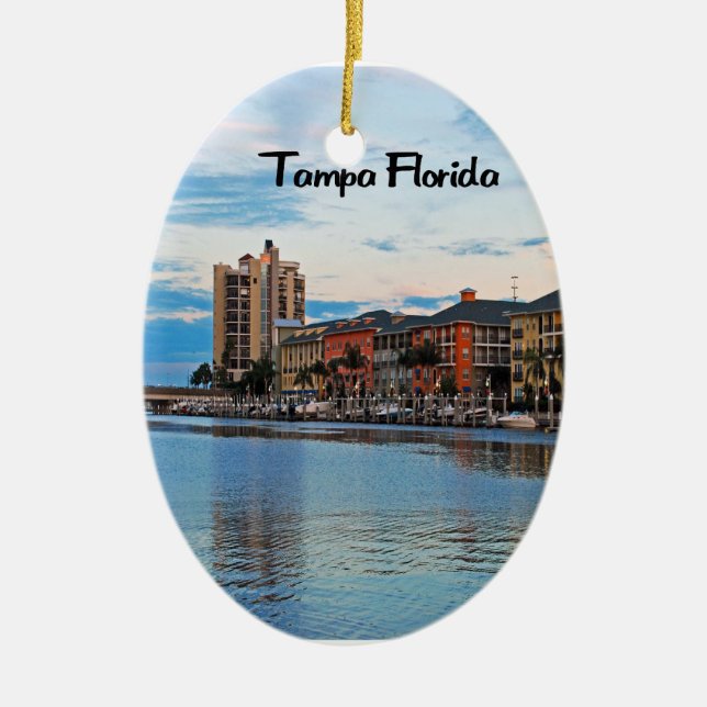 Ufergegend Tampas Florida Keramik Ornament (Vorne)