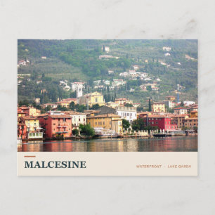 Uferpromenade von Malcesine am Gardasee Postkarte