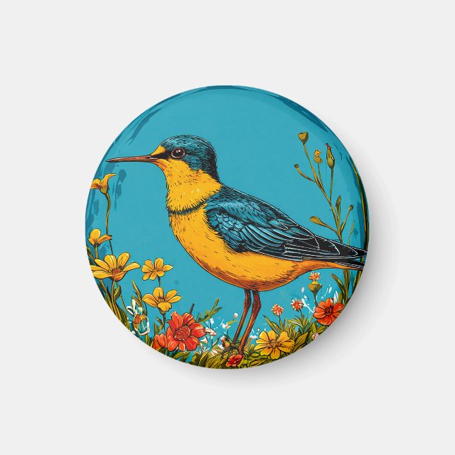 Uferschwalbe Vogel Magnet (Vorne)