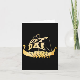 Uff Da! Ancient Viking Ship - Funny Midwest Boatin Karte
