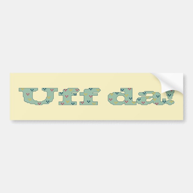Uff DA! Autoaufkleber (Vorne)