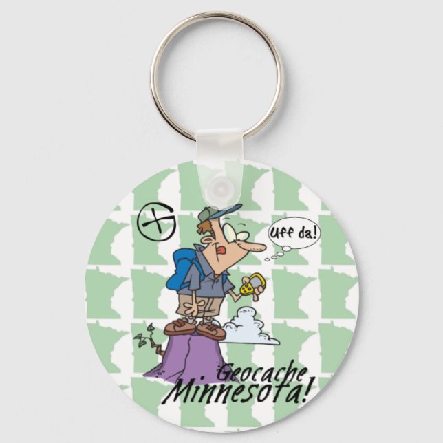 Uff da! Minnesota Cacher Schlüsselanhänger #1 (Vorderseite)